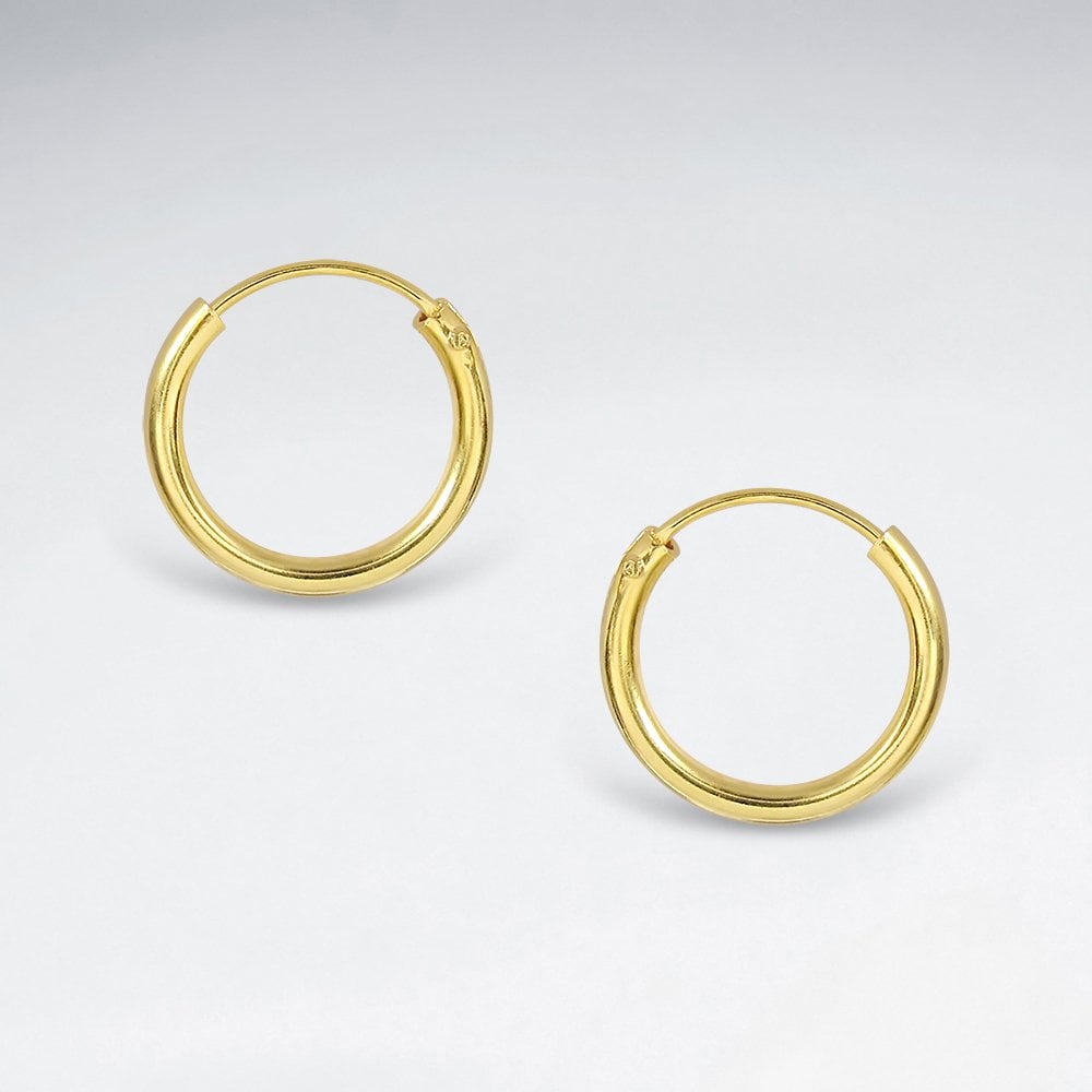 12mm Sterling Silver Mini Hoop Earrings