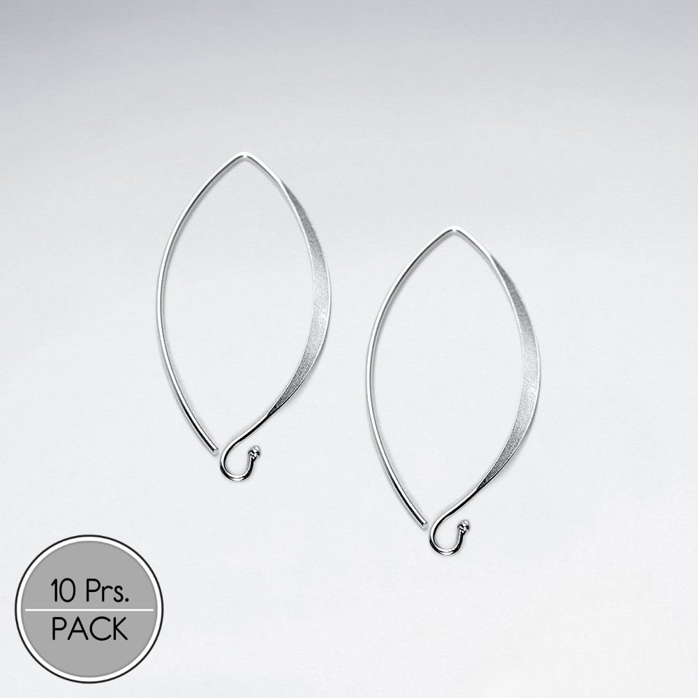 Sterling Silver Accessories Fishhook Pack Of 10 Pairs