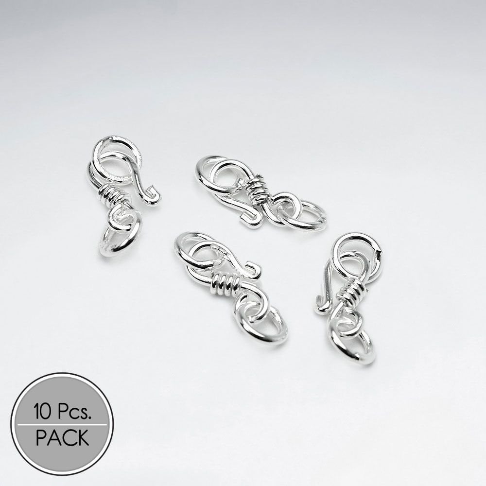 925 Silver Hook Findings Pack Of 10 Pieces