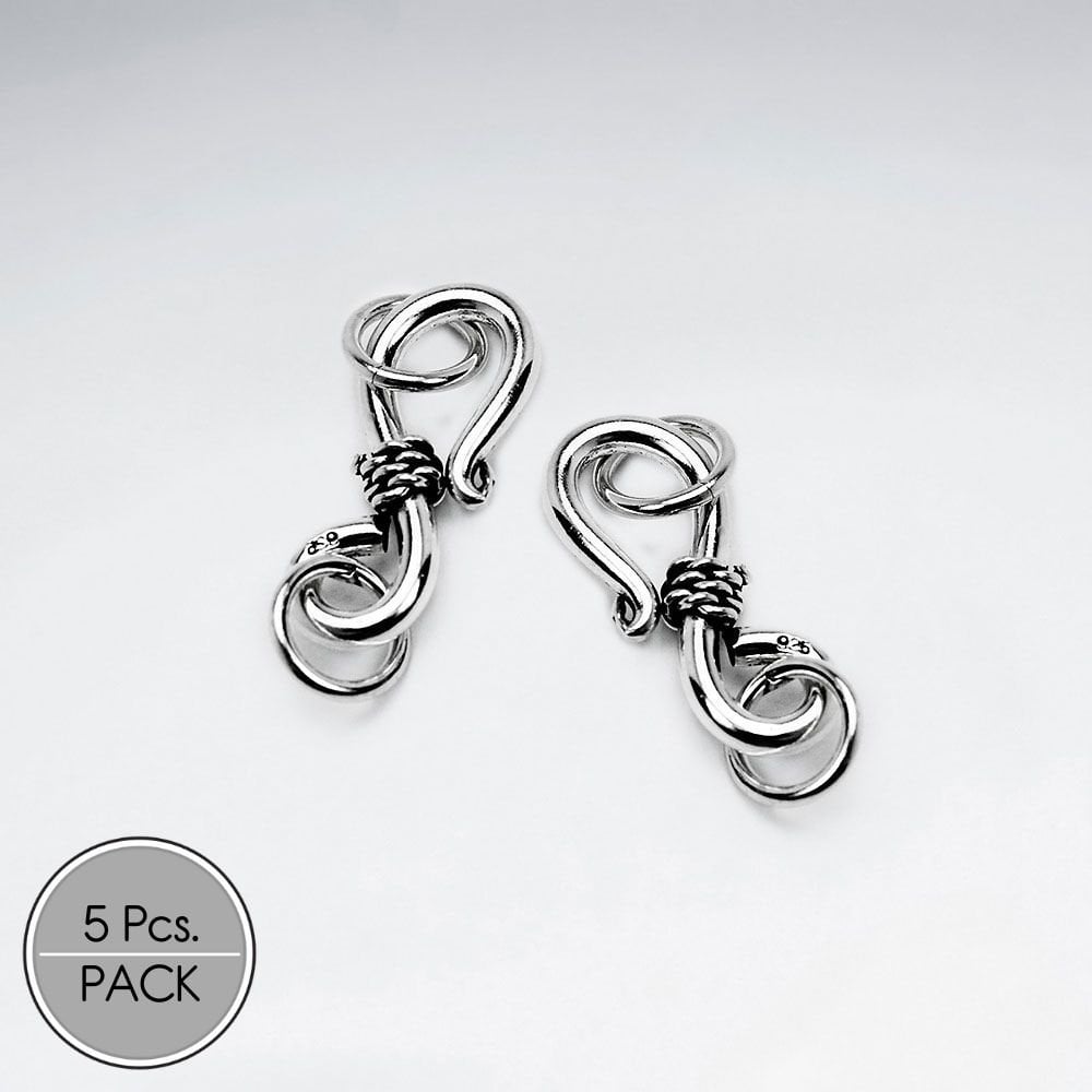 925 Silver Luxe Hook Findings Pack Of 5 Pieces