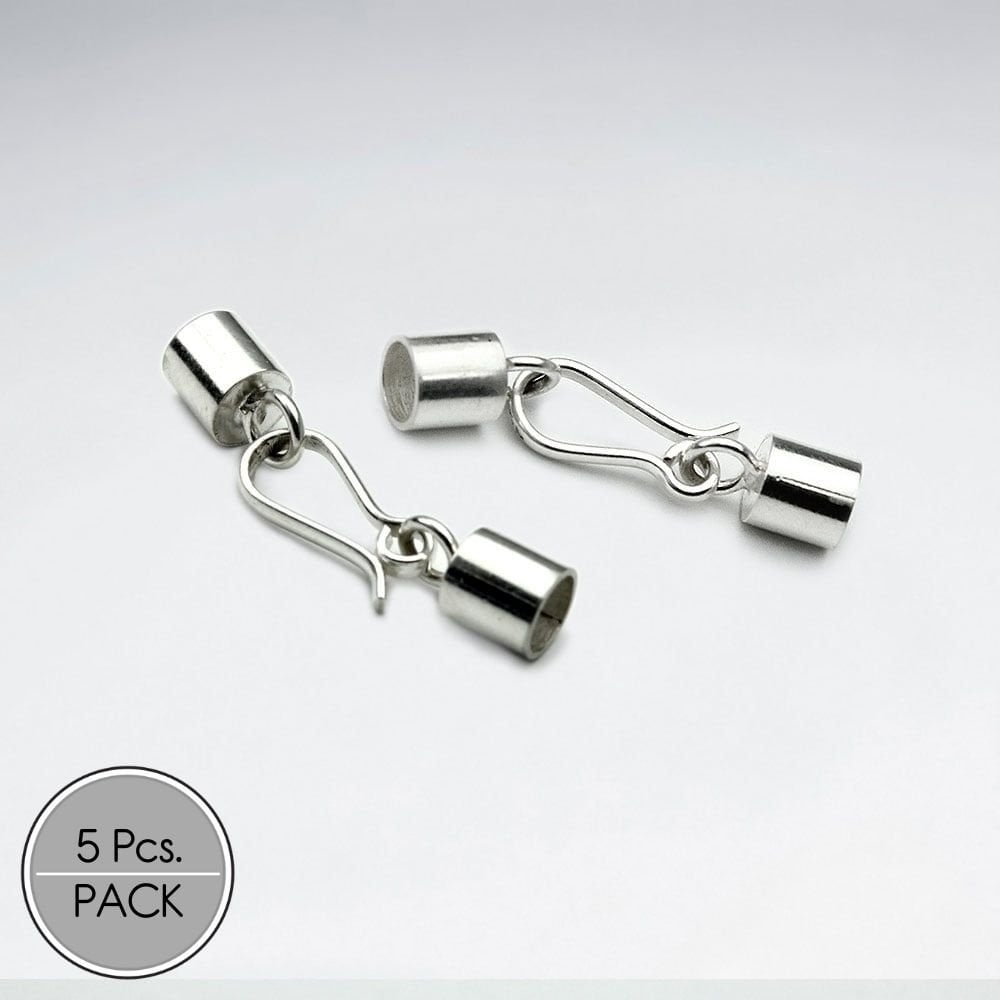 925 Silver Hook Clasp Findings Pack Of 5 Pieces