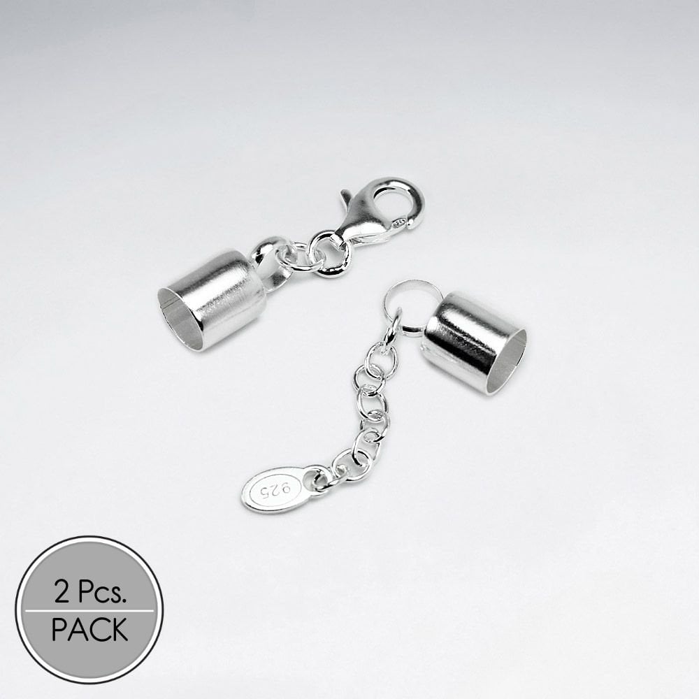 925 Silver Lobster Claw Chain Extender Findings Pack Of 2 Pairs