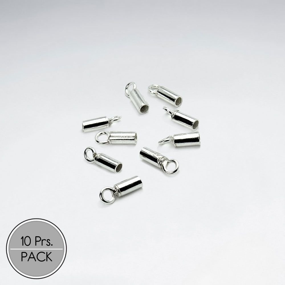 Touch of Pizzazz Sterling Silver Cord Ends Pack Of 10 Pairs