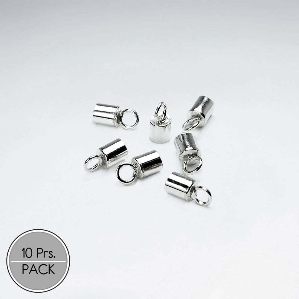 Touch of Pizzazz Sterling Silver Cord Ends Pack Of 10 Pairs