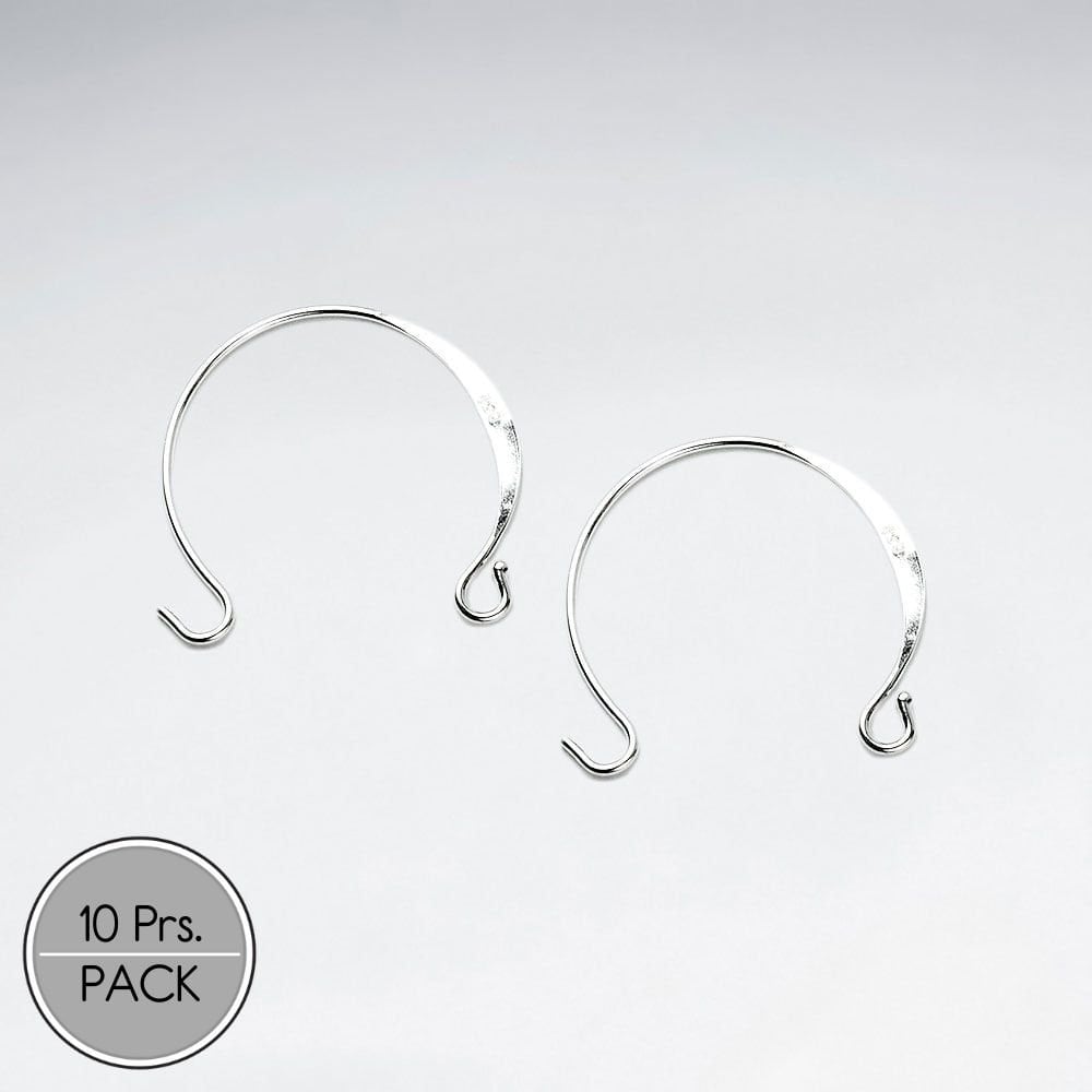 Large Rounded Earring Hook Jewelry Accessory Pack Of 10 Pairs