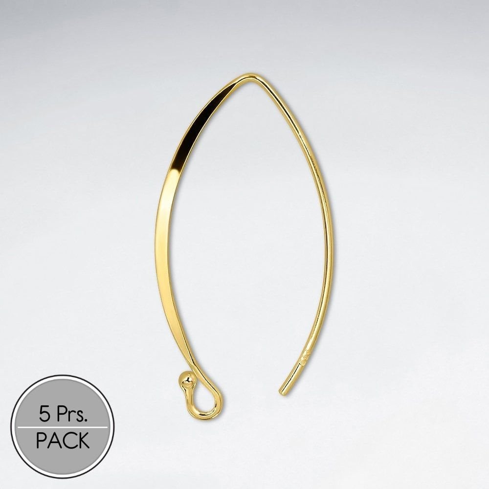 Sterling Silver Accessories Fishhook Pack Of 5 Pairs