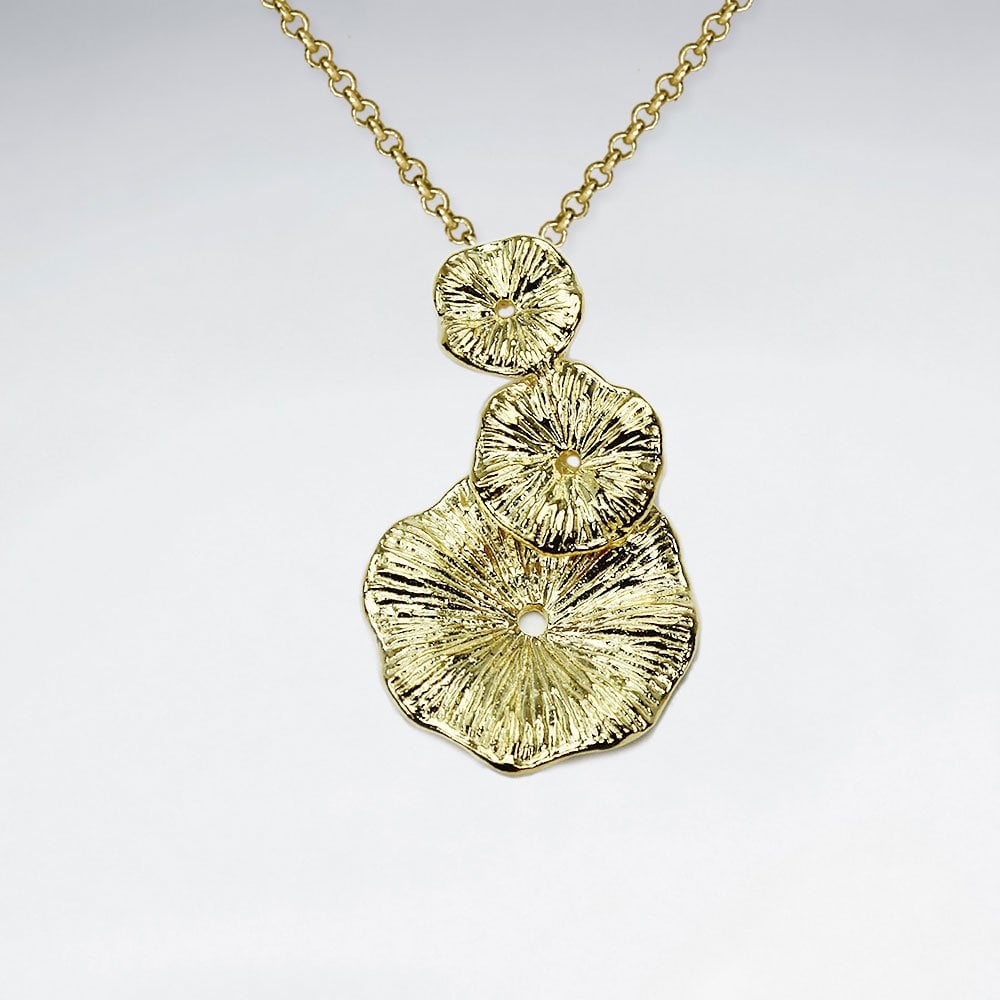 Sterling Silver Sand Dollar Cascade Pendant