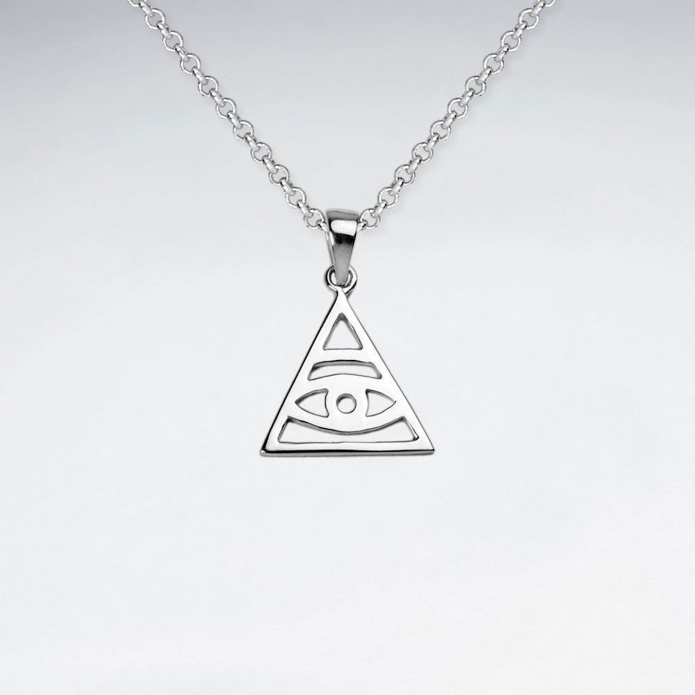 The Eye in the Pyramid Sterling Silver Pendant