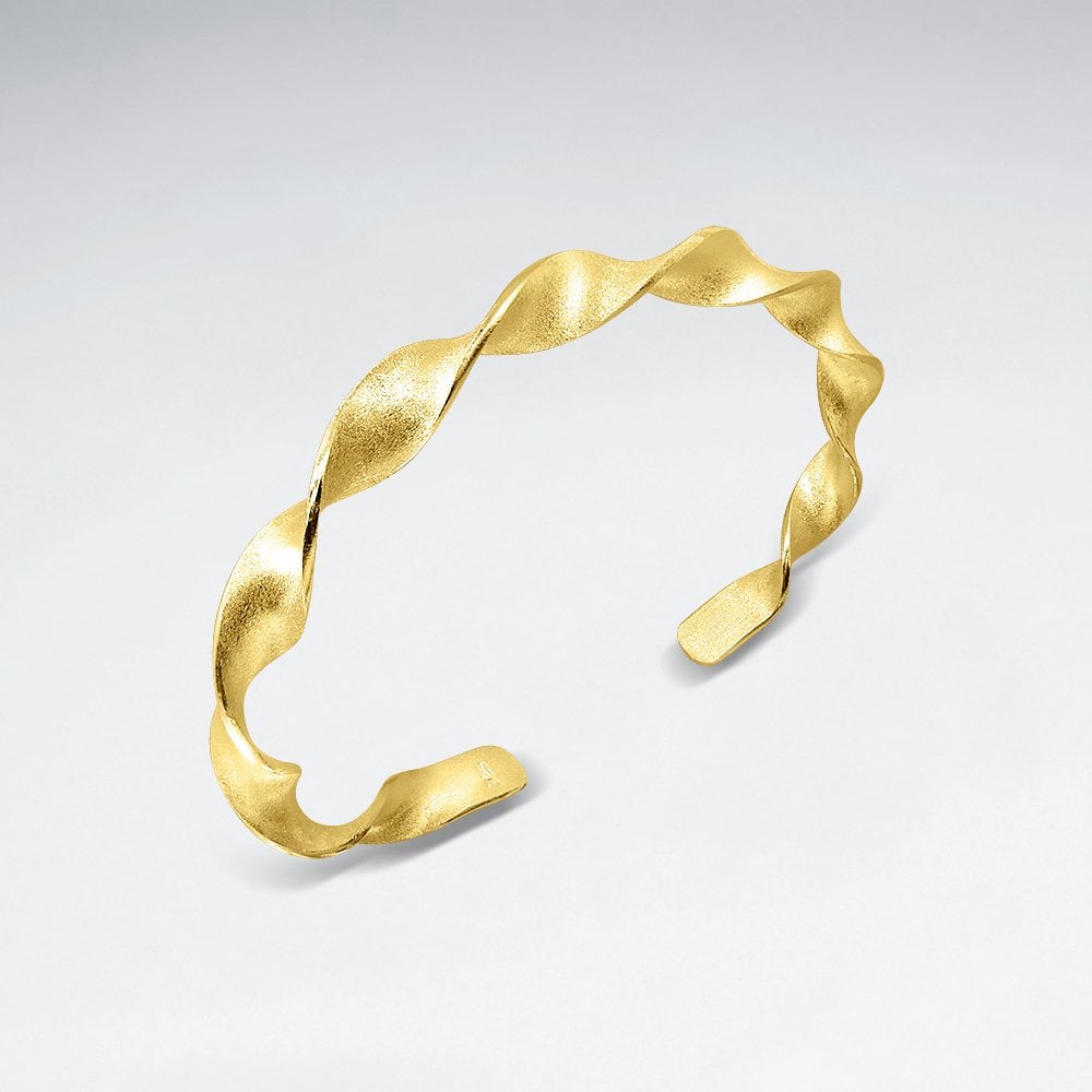 Open Bangle Twist Design Bracelet