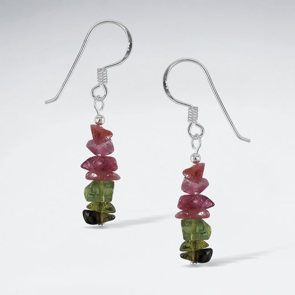 Sterling Silver Turquoise Dangle Hook Earrings