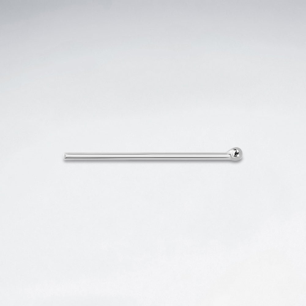 Sterling Silver Round Head Pins Jewelry Accessory Pack of 100 Pieces