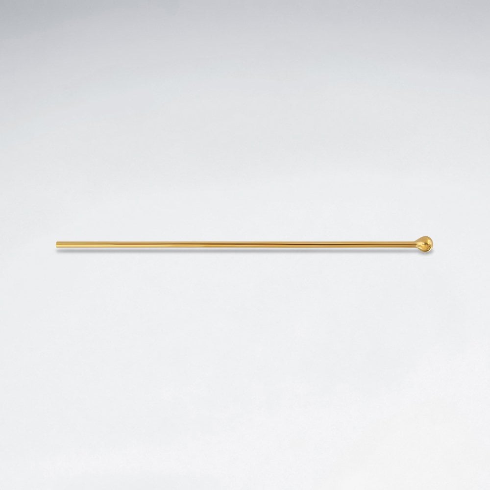 Sterling Silver Round Head Pins Jewelry Accessory Pack of 30 Pieces
