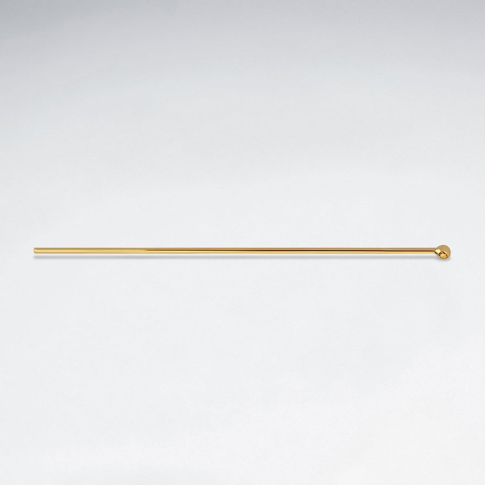 Sterling Silver Round Head Pins Jewelry Accessory Pack of 50 Pieces