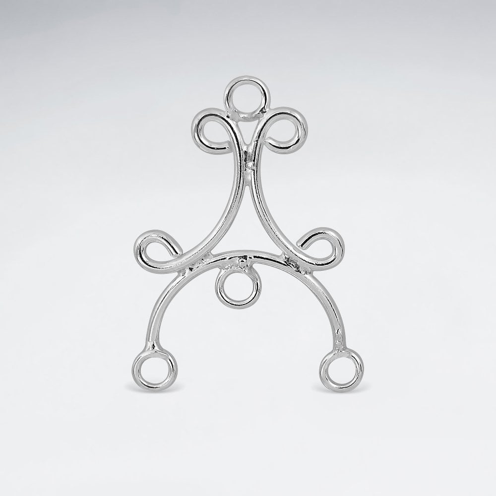 Chandelier Openwork Sterling Silver Earrings Accessory Pack of 10 Pieces
