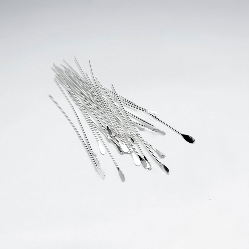 Sterling Silver Teardrop Head Pins Jewelry Accessory Pack of 50 Pieces