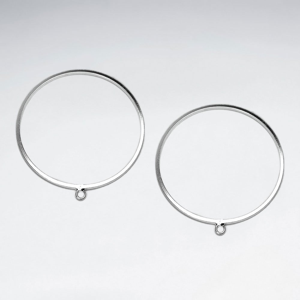 Circle Hoop Earrings Accessory Part for Jewelry