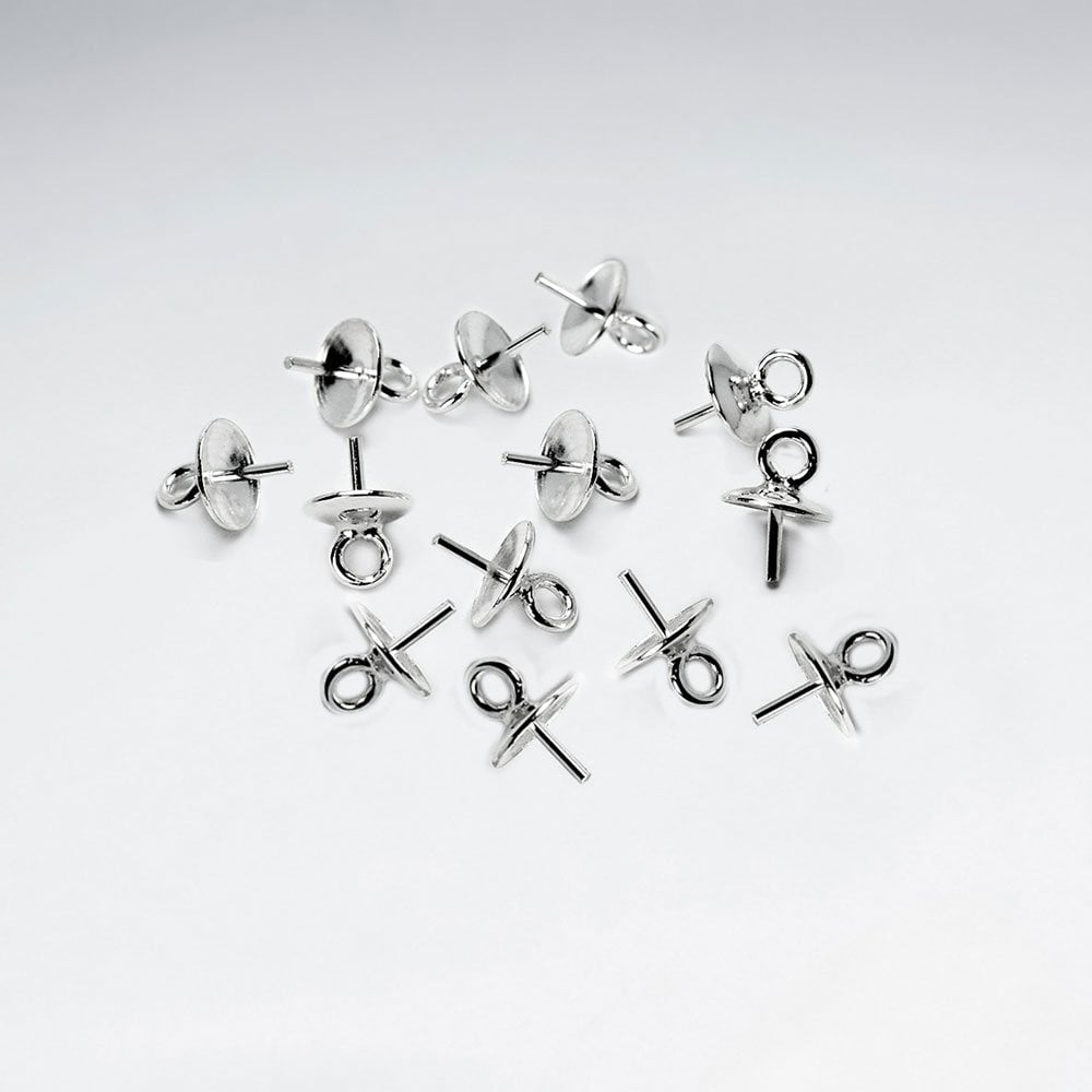 Sterling Silver Cup and Peg Drop Pack of 40 Pieces