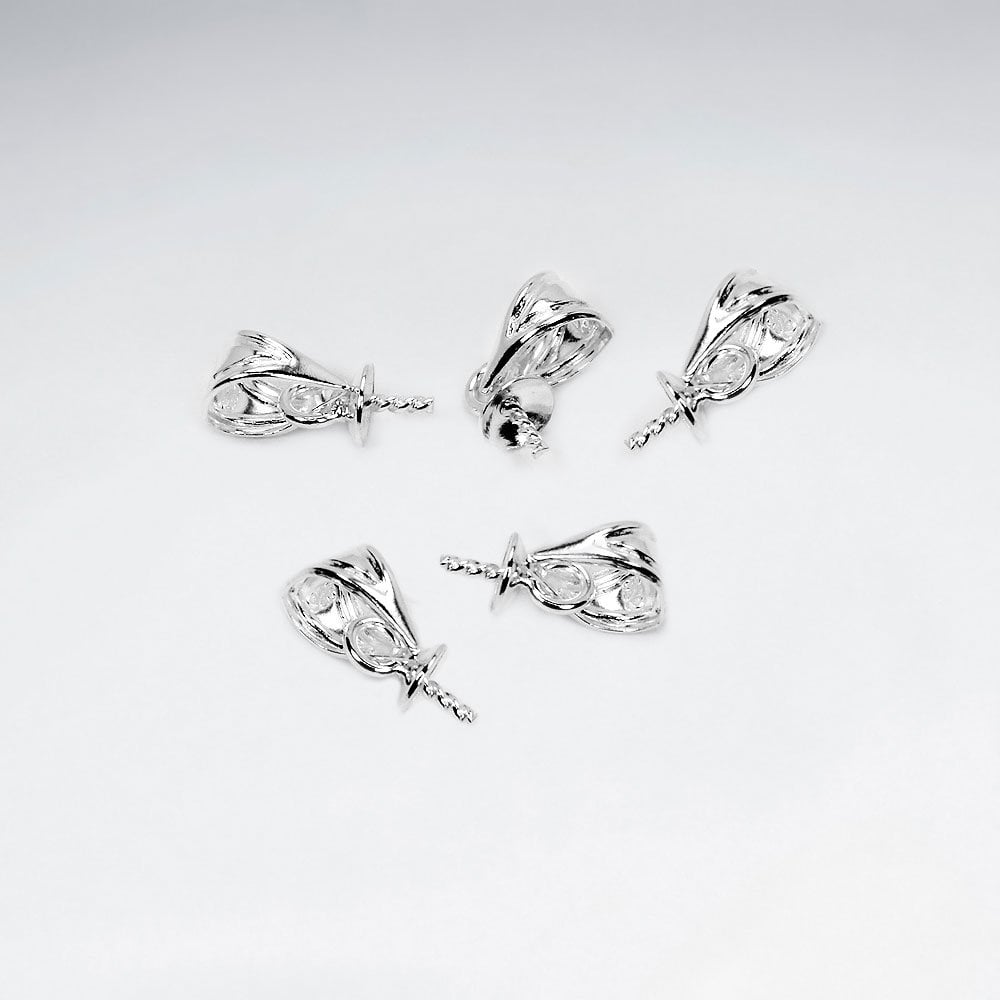 Teardrop Pendant with Cup and Peg Dangle Pendant Pack of 30 Pieces