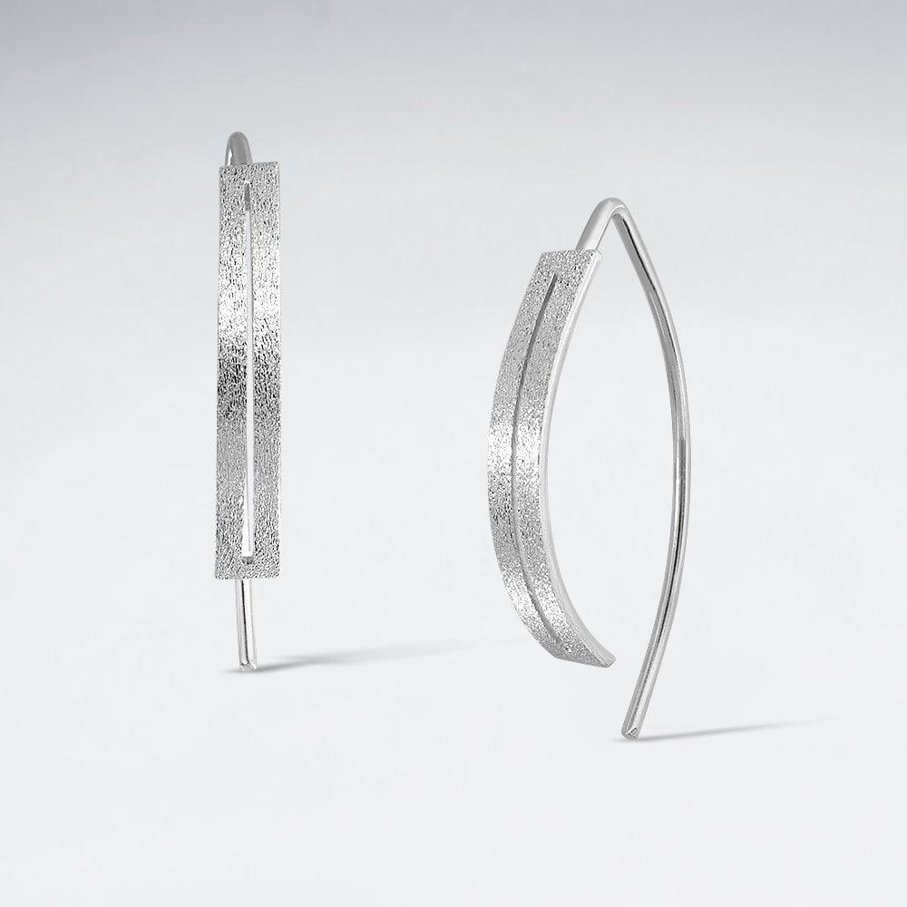 925 Sterling Silver Drop Hook Earrings