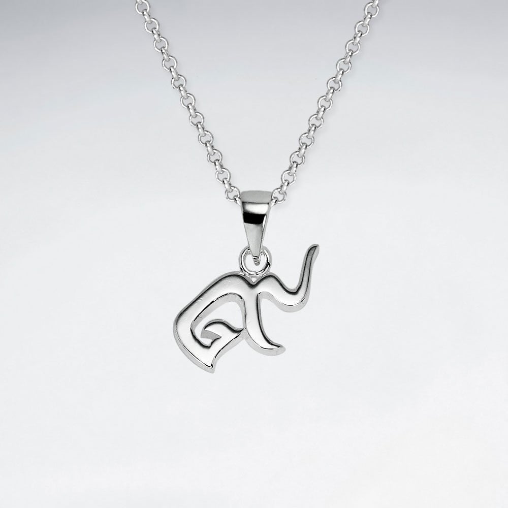 925 Sterling Silver Thai 9 Symbol Lucky Pendant Jewelry