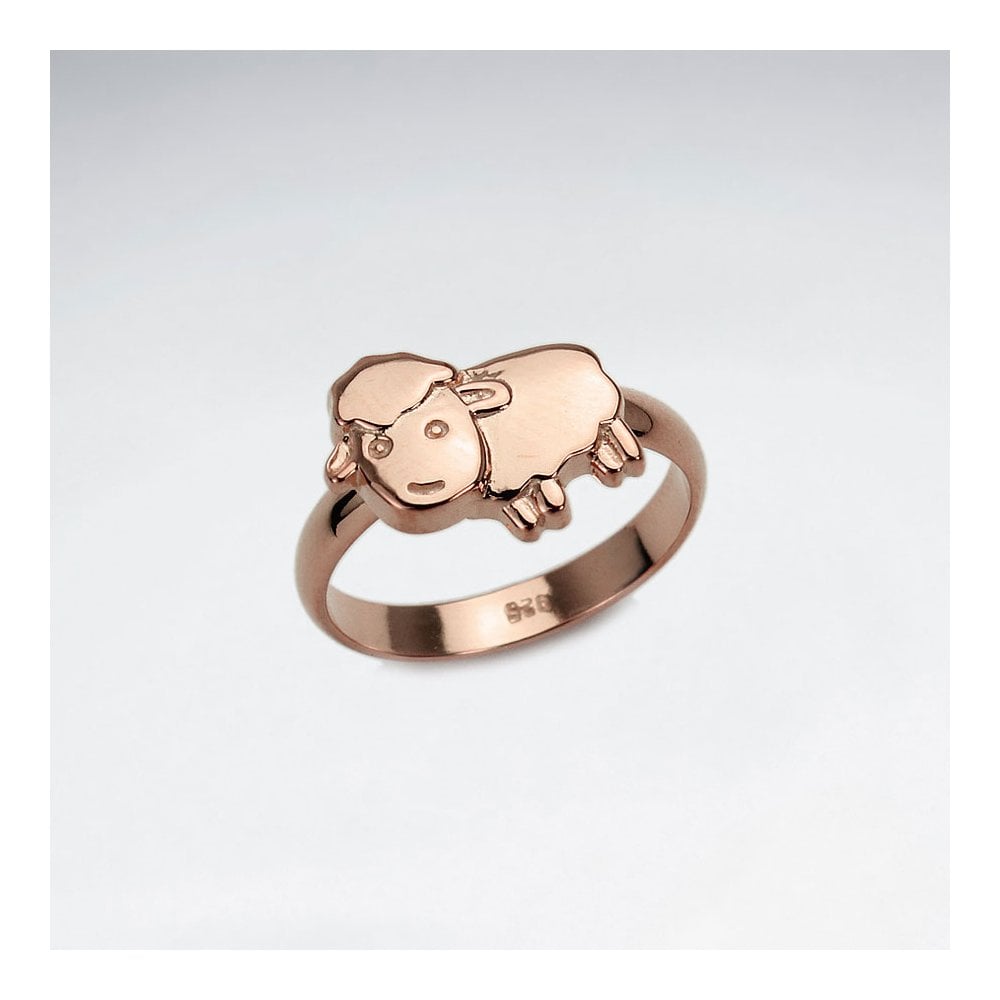 Sterling Silver Whimsical Sheep Ring