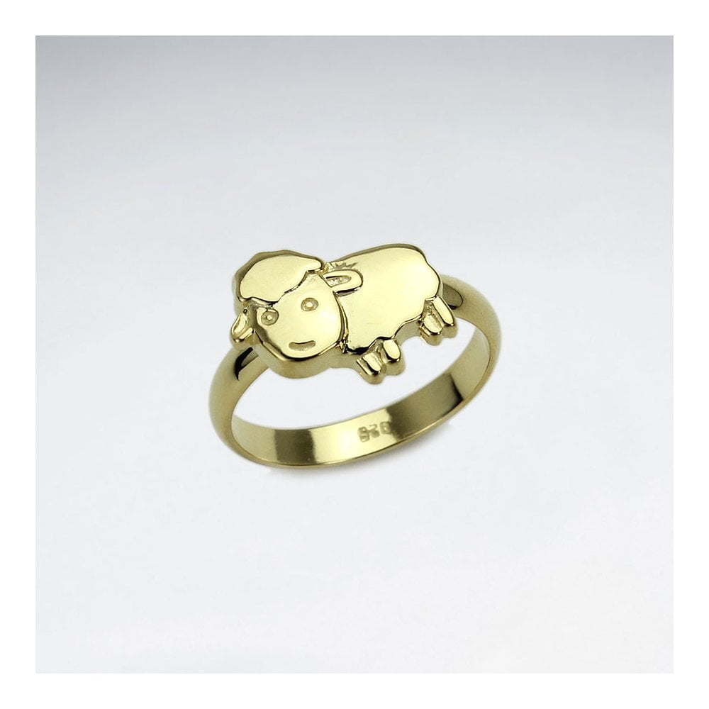 Sterling Silver Whimsical Sheep Ring