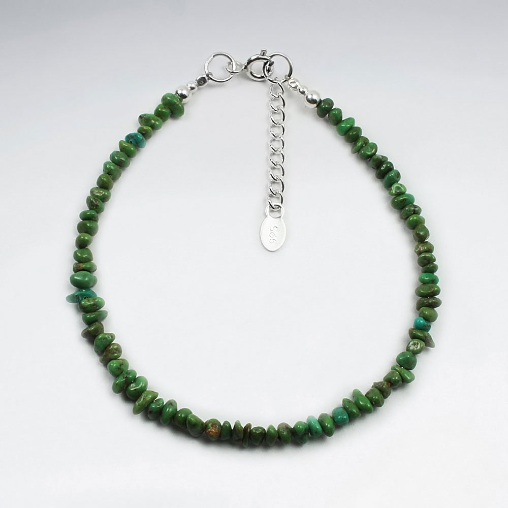 Turquoise Stone Bead Full Bracelet