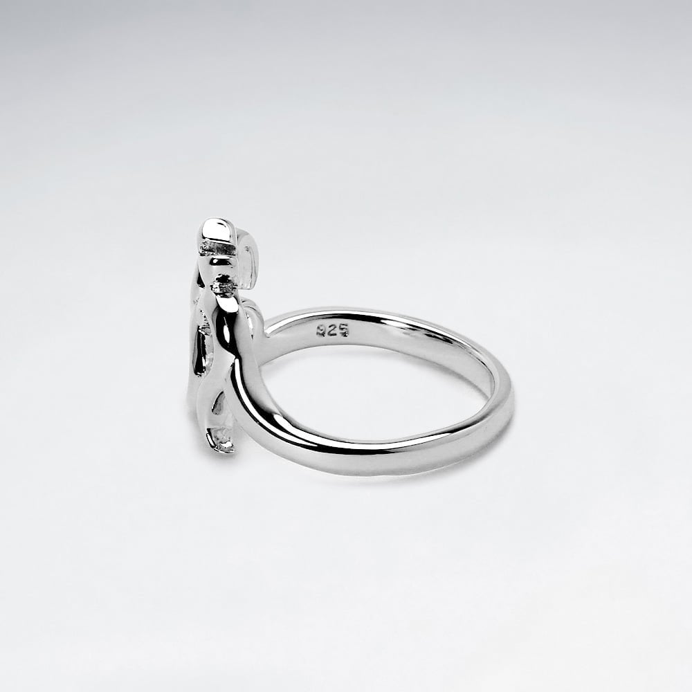 Sterling Silver ''Om" Ring
