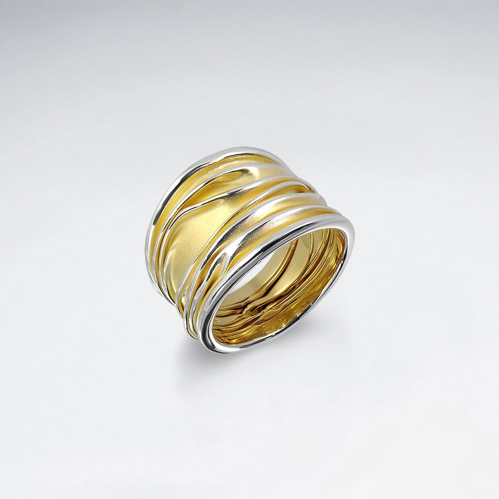 Golden Teak Collection  Sterling Silver Ring