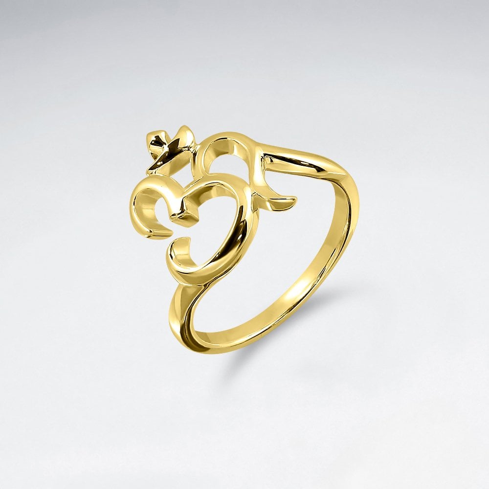 Sterling Silver ''Om" Ring