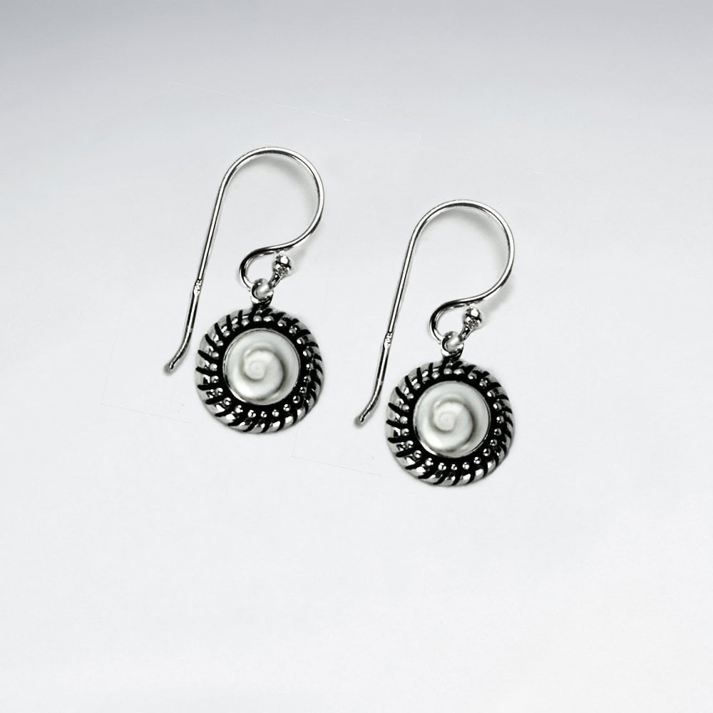 Sterling Silver Bali Gemstone Earrings