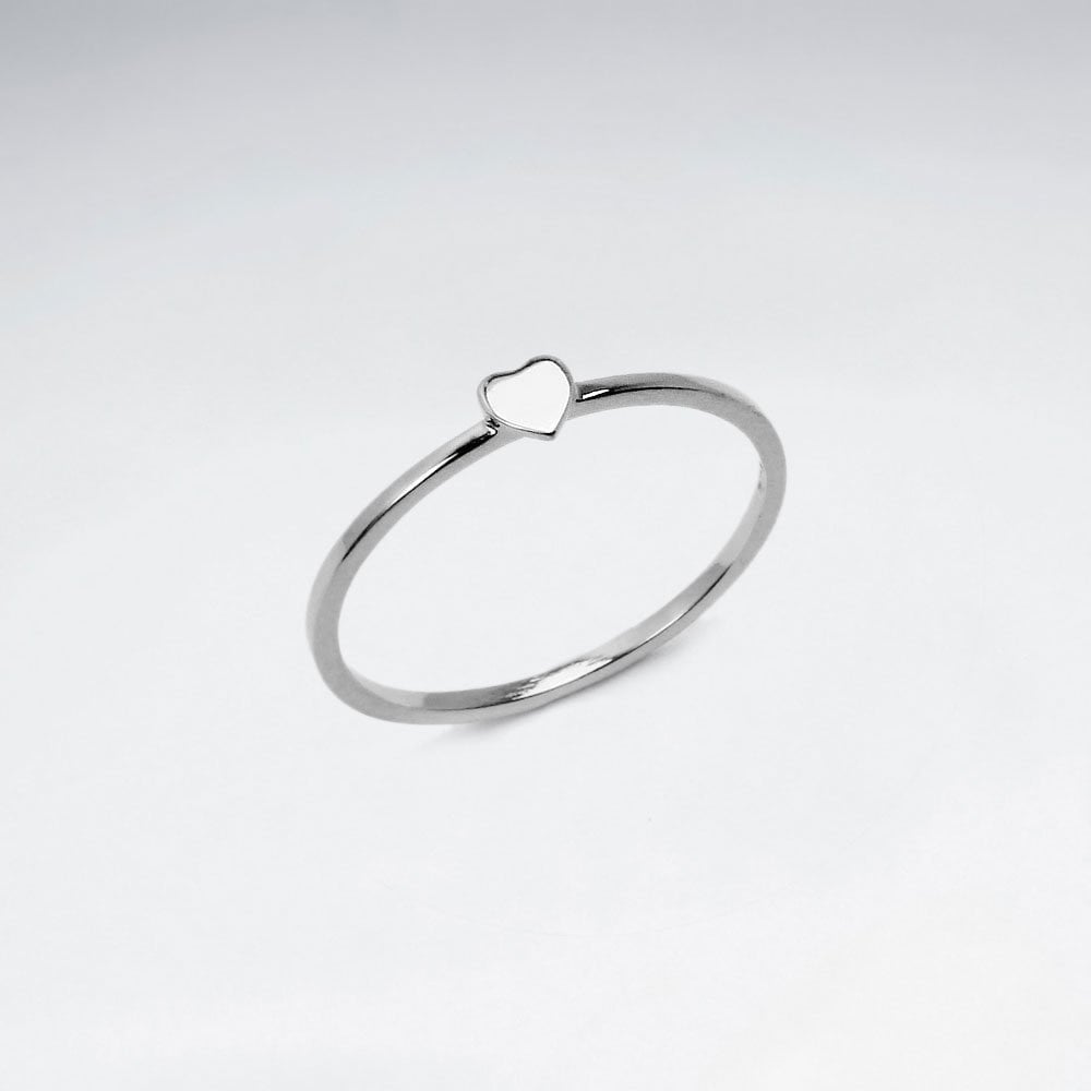 Sterling Silver Heart Shape Ring