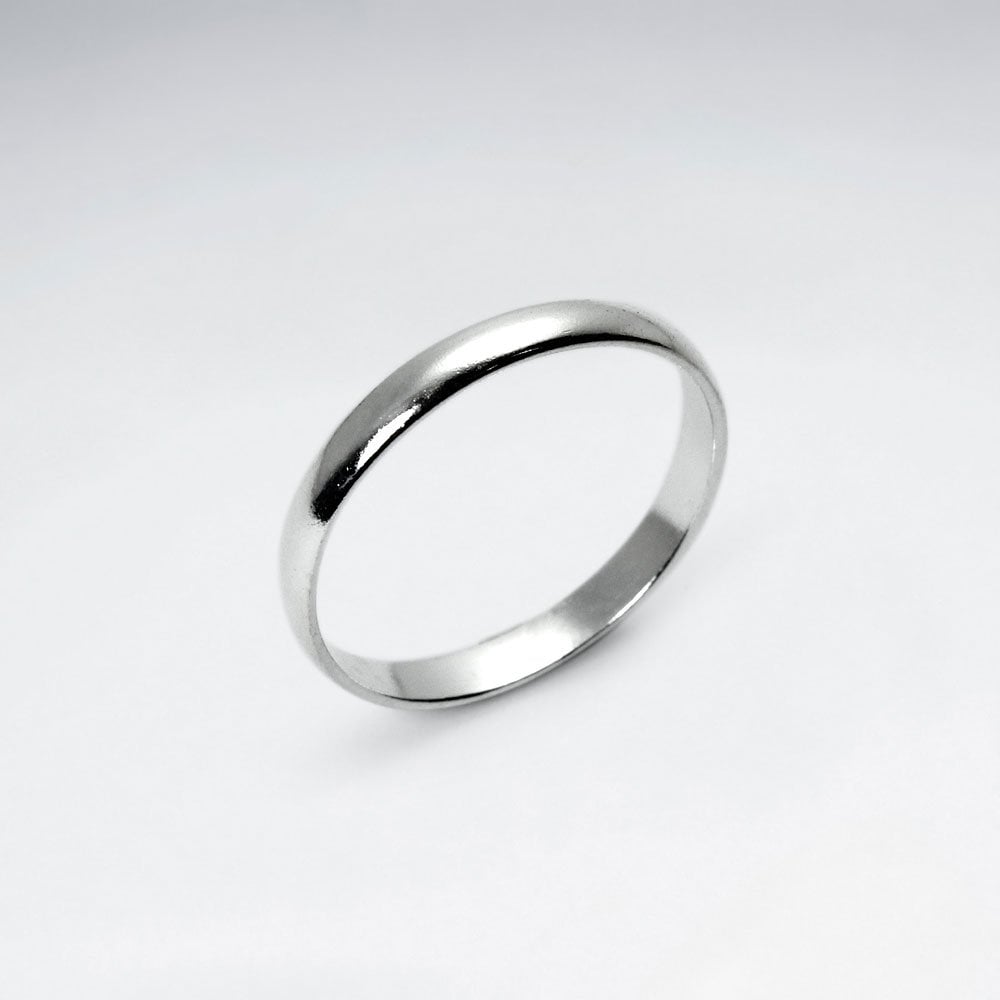Sterling Silver Plain Band Ring