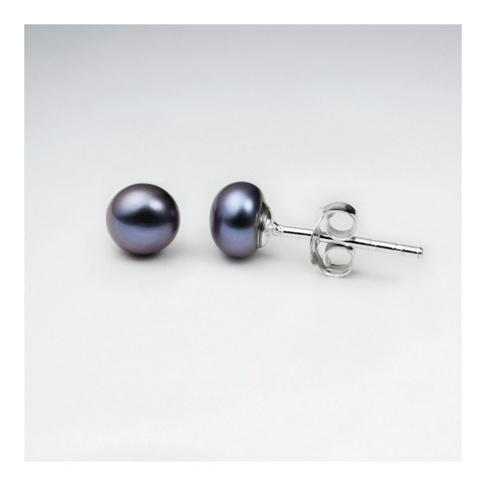 Round Pearl Stud Earring