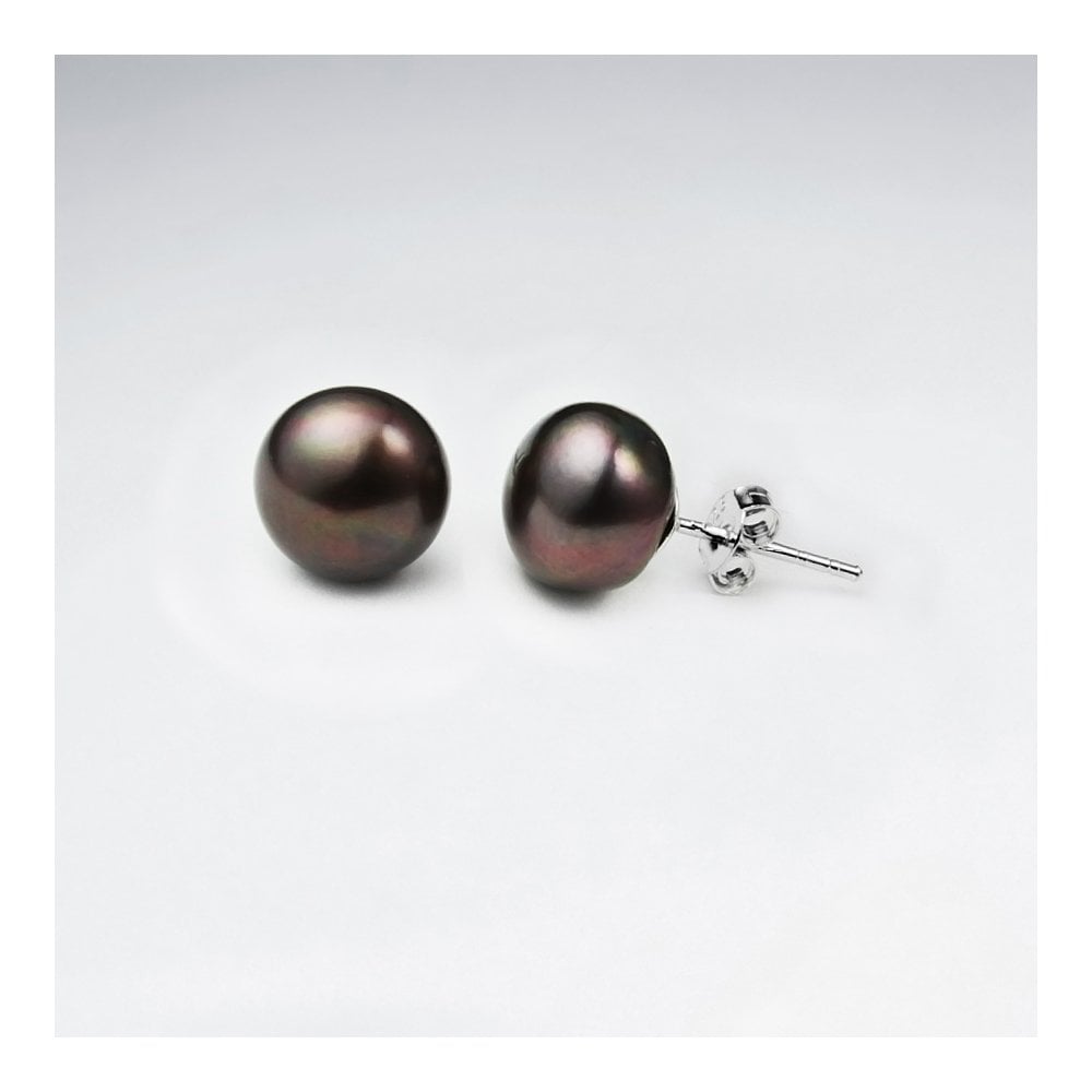 Round Pearl Stud Earring