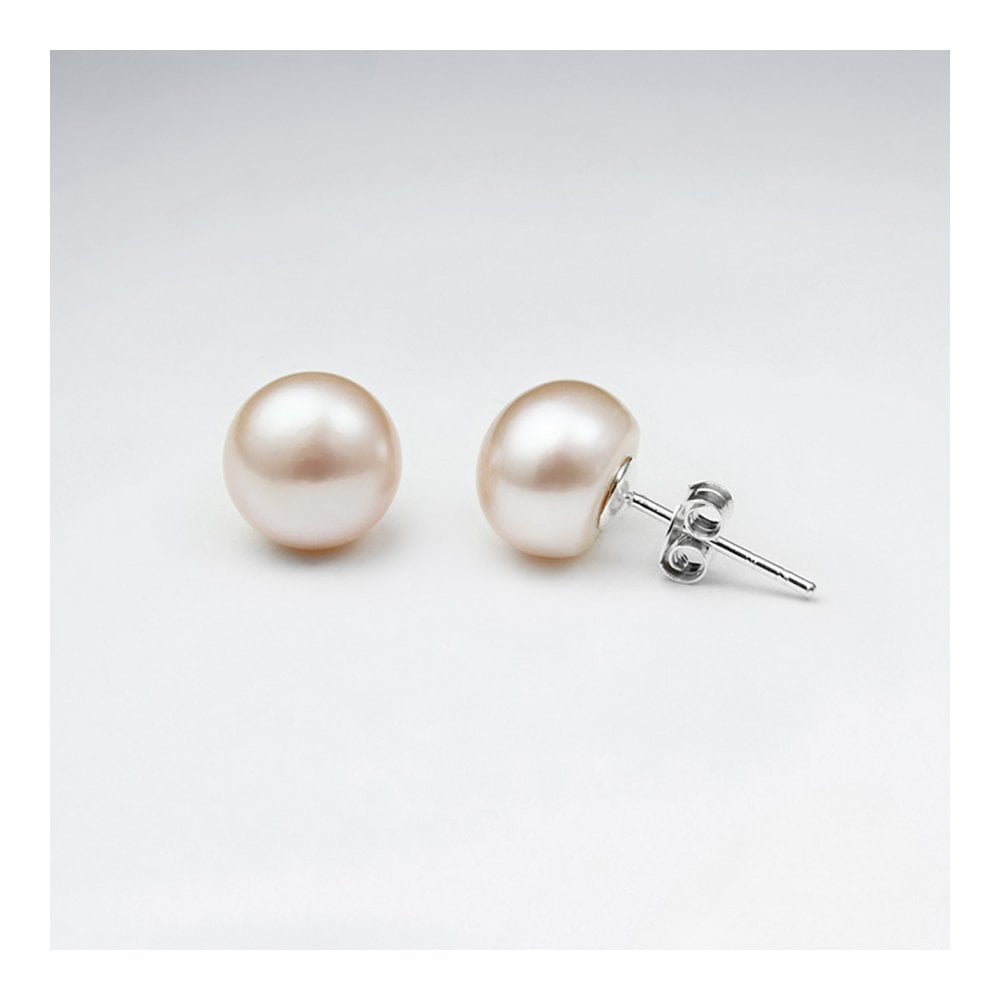Round Pearl Stud Earring