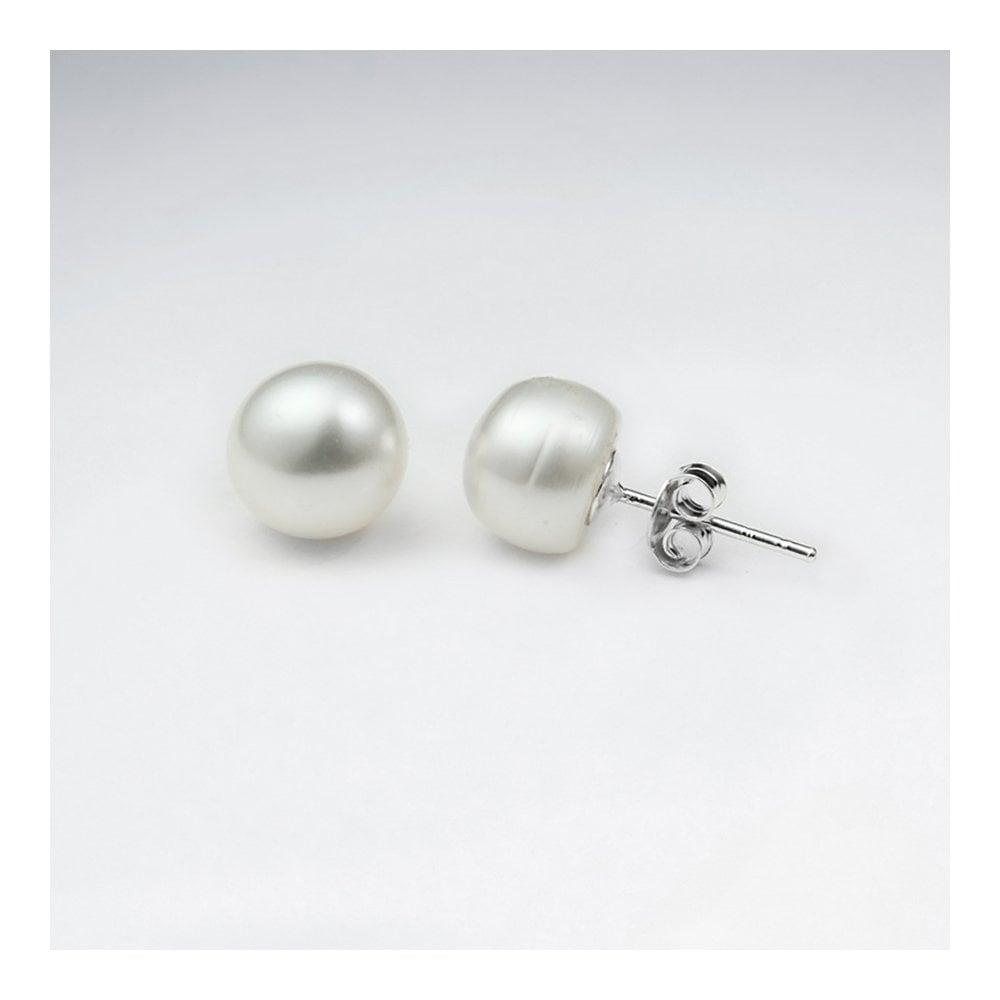 Round Pearl Stud Earring