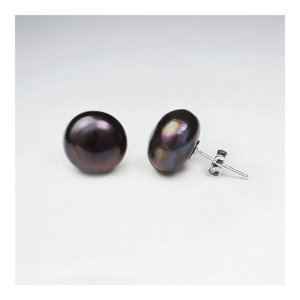 Round Pearl Stud Earring