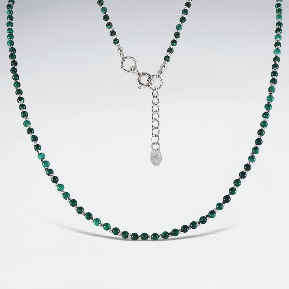 925 Silver Full Tiger Eye Necklace