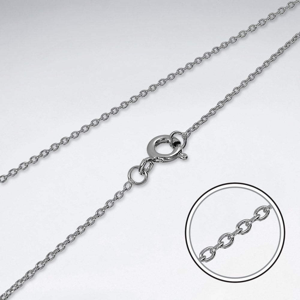 Sterling Silver Anchor Cable Chain Necklace