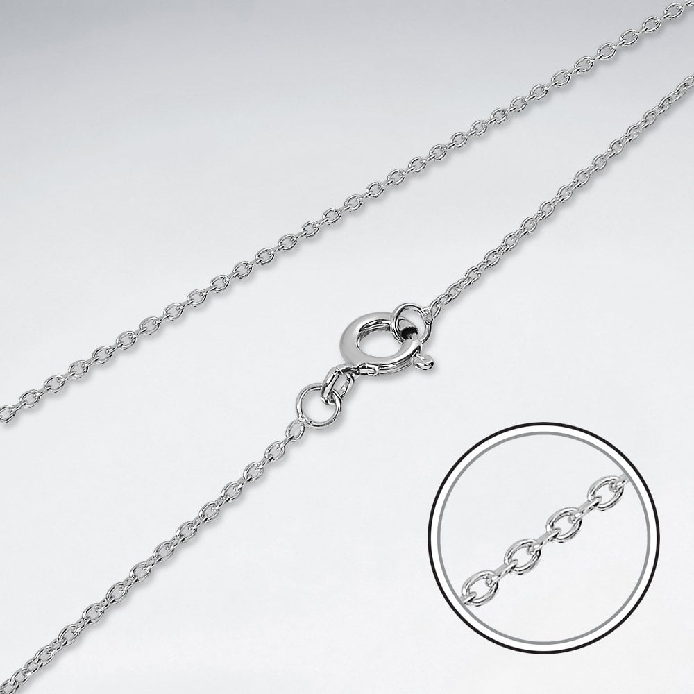 Sterling Silver Anchor Cable Chain Necklace