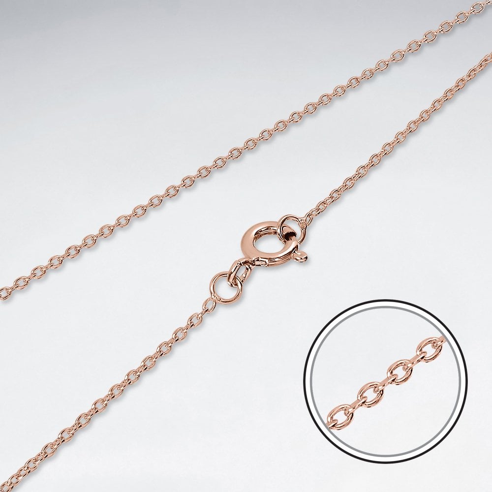 Sterling Silver Anchor Cable Chain Necklace