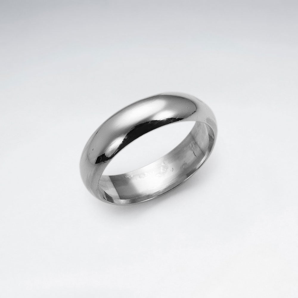Sterling Silver Plain Band Ring