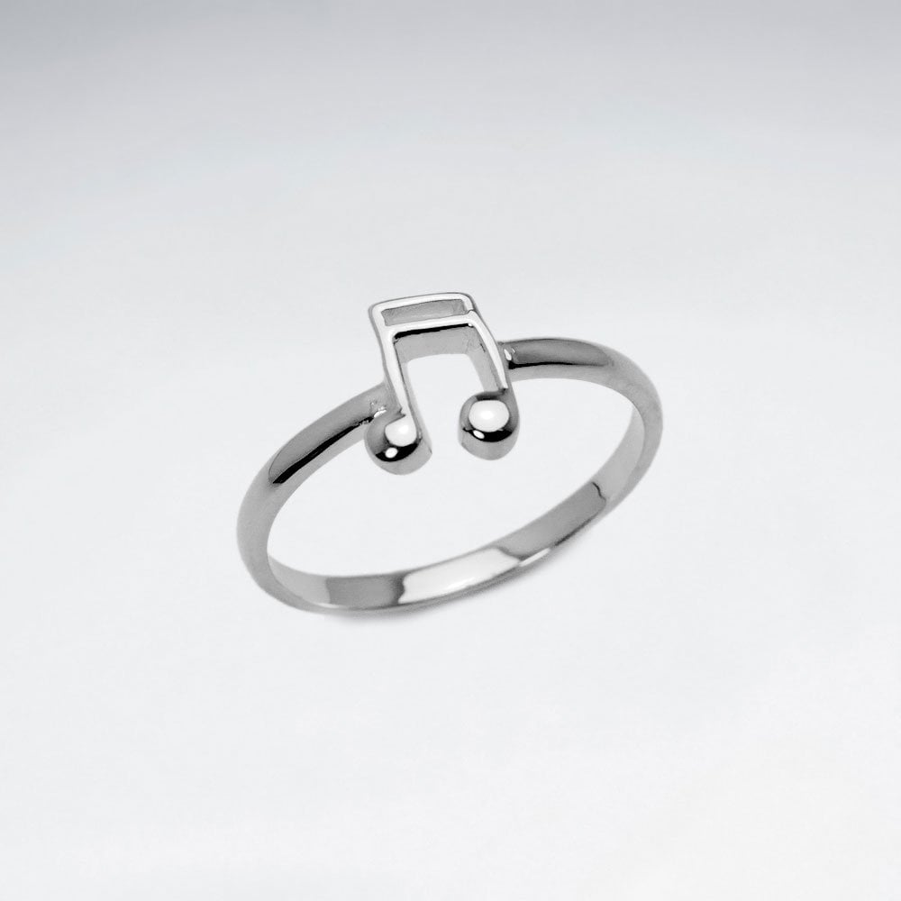 Sterling Silver Musical Note Ring