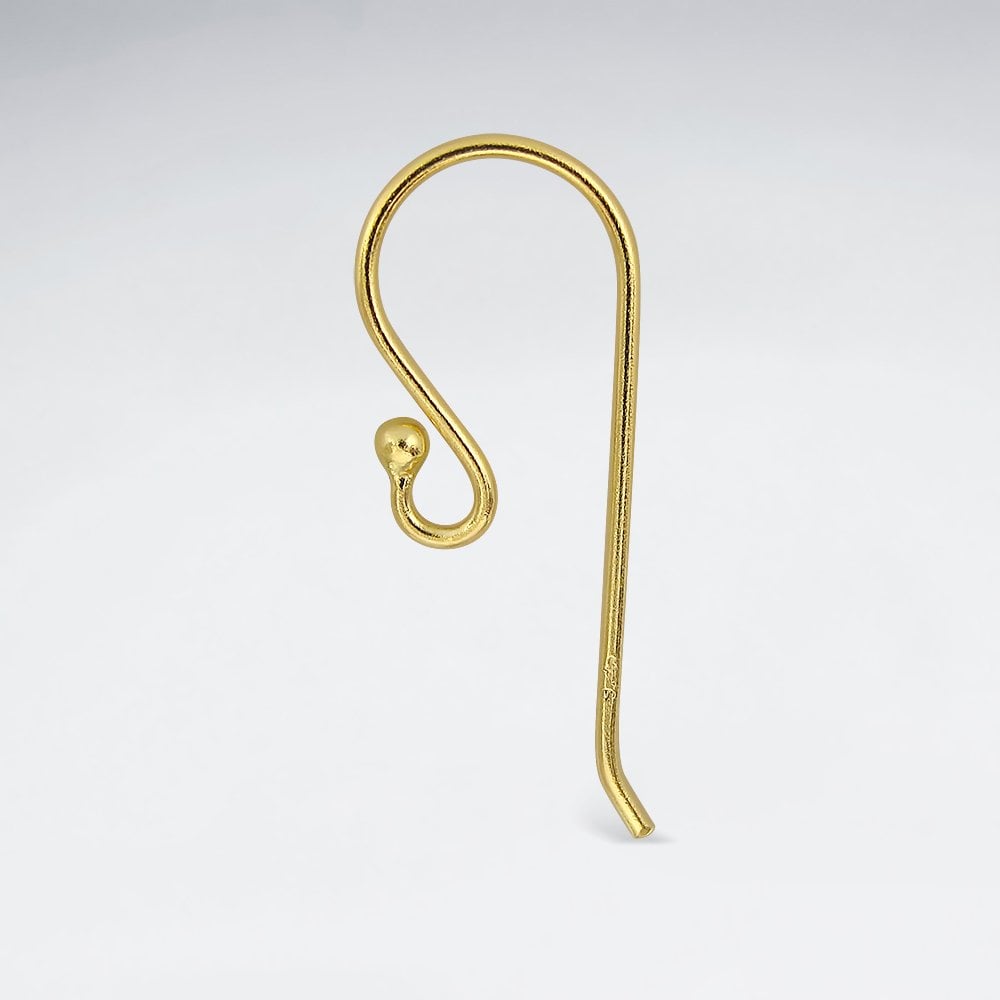 Long Style Sterling Silver Shepherds Hooks Earring Accessories Pack Of 20 Pairs