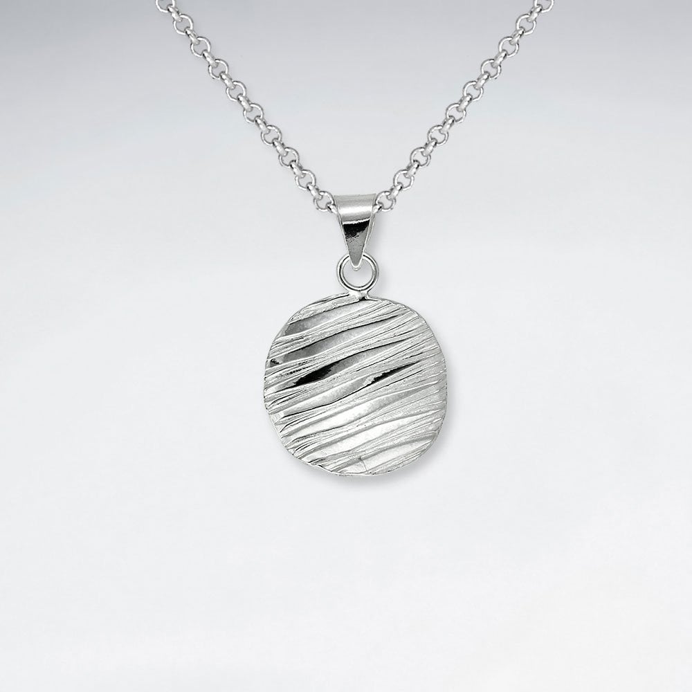 Karen Hill Tribe Silver Round Circle Pendant