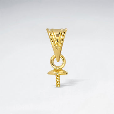 Teardrop Pendant with Cup and Peg Dangle Pendant Pack of 30 Pieces