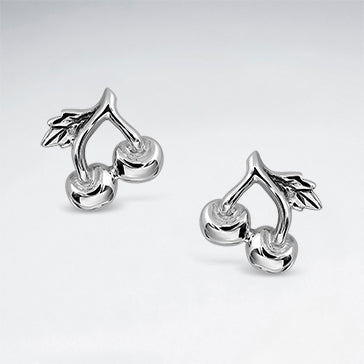 Sterling Silver Holly Flower Stud Earrings